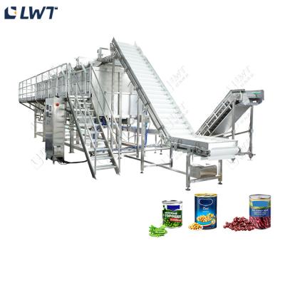 China Máquina de processamento de feijão enlatado Linha de produção de feijão enlatado Máquina de embalagem em lata à venda