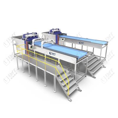 Chine Canned Meat Basket Loading And Unloading Machine Systems Basket Loader Unloader à vendre