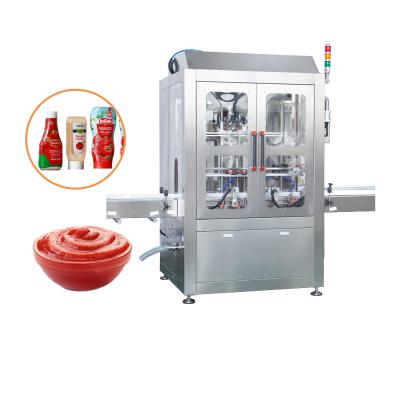 China Automatic PET Plastic Bottle Glass Jar Tomato Paste Chili Sauce Filling Equipment à venda