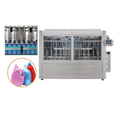 China Automatic1l 5l Pail Plc Control Liquid Detergent Filling Machine for sale