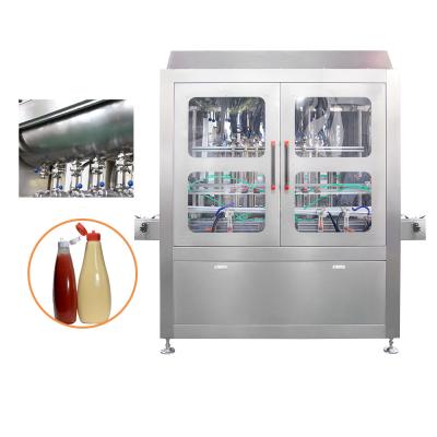 China Juice Aseptic Bottle Filling Machine Automatic Glass Jar Salsa Filling Machine for sale
