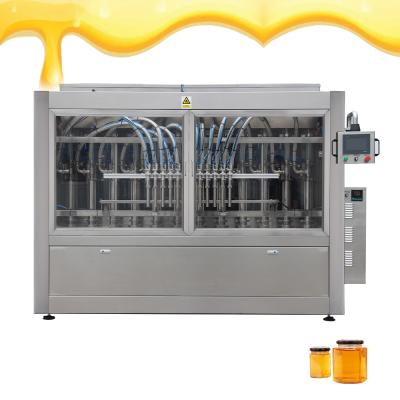 Chine npack Machine automatique de remplissage au piston de miel à servomoteur pour bouteille / pot à vendre