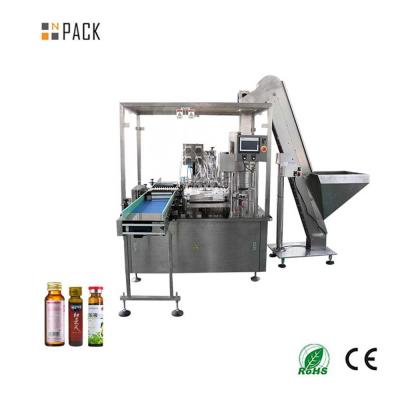 China Linha de produção automática de enchimento e vedação de líquidos orais de xarope para garrafas à venda