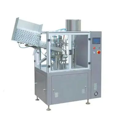 China Máquina de preenchimento e vedação de tubos laminados de plástico semiautomática com impressora de datas à venda