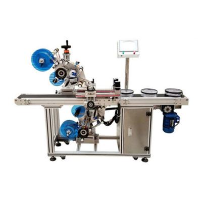 China Sticker Automatic Top And Bottom Labeling Machine Automatic Bottle Labeling Machine for sale
