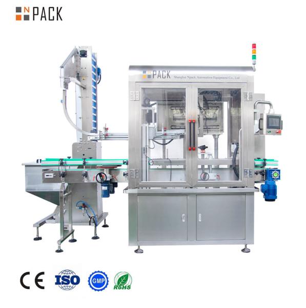 Quality Beer Bottle Automatic Capping Machine With Cap Feeder Dual Capping Heads for sale