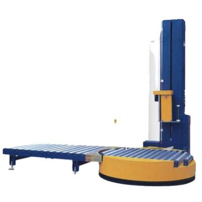 China Fully Automatic Inline Pallet Wrap Stretch Wrapping Machine for sale