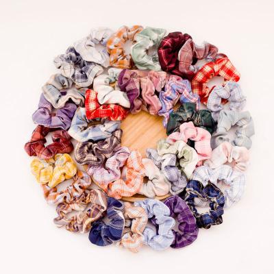China Sequin Tie Dye Velvet Rainbow Hair Scrunchies Elastic Women  Blue Rubber Band Hair Vendor 10.5cm for sale