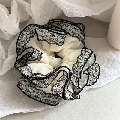 China Heavy Industry Design Organza Lace Hair-Band Scrunchies Hair Accessories for sale
