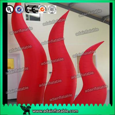 China Holiday Party Entrance Decoration Inflatable Tentacle Cone RED Inflatable Flame for sale