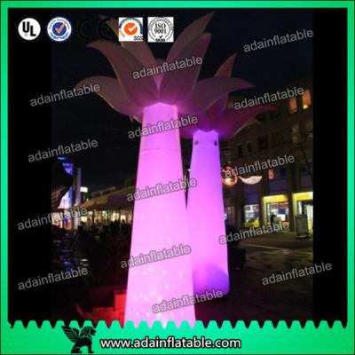 China 3M 210T Polyester Cloth Event Decoration Inflatable Flower Tree Pillar for sale