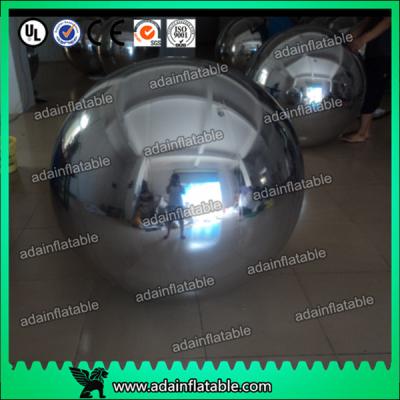 China Wedding Stage Christmas Decoration Inflatable Mirror Balls Large Gold / Silver for sale