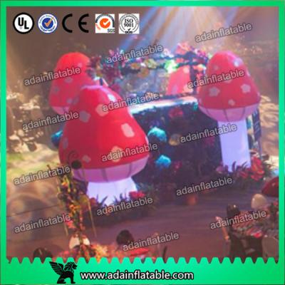 China Standing Inflatable Lighting Decoration Giant Inflatable Mushroom For Indoor for sale