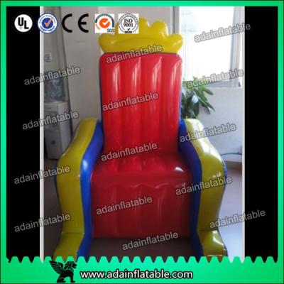 China Customized PVC tarpulin cloth Inflatable Airtight King Throne Princess Throne for sale