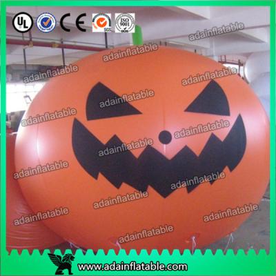 China Party Inflatable Helium Pumpkin / Halloween Inflatables With Smiling Face for sale