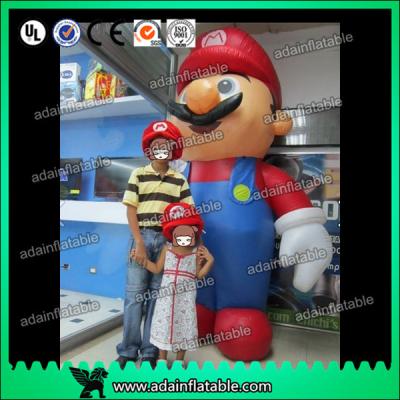 China 2.5m PVC Event Advertising Inflatable Mario Cartoon Custom for sale