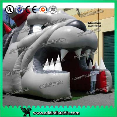 China Inflatable Bulldog Mascot Football Entrance Tunnel for sale