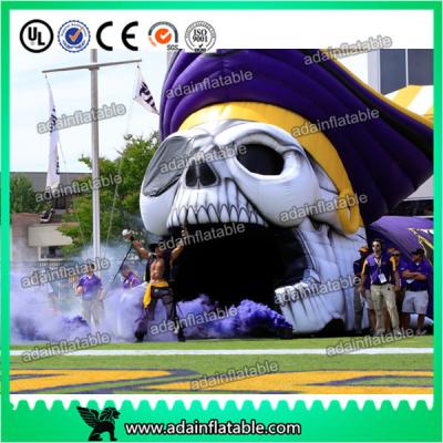 China Giant Event Entrance Tunnel Inflatable Skeleton Skull Replica for sale