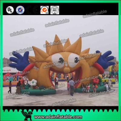 China Inflatable Sun Mascot Event Tunnel Arch Entrance for sale
