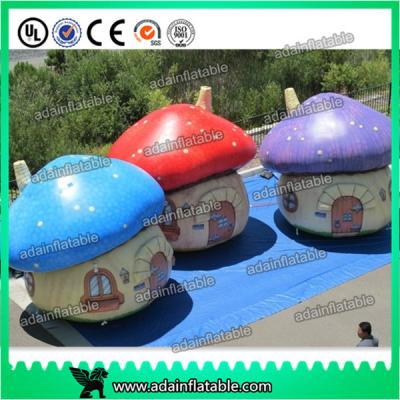 China Oxford Cloth Giant Inflatable Mushroom Advertising Inflatables For Event Party Decoration for sale