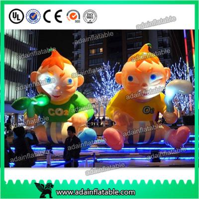 China 3m Customized Advertising Inflatable Human Cartoon Kids Replica Baby Inflatable for sale