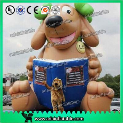 China Custom Made Advertising Inflatable Animal Cartoon , Lovely Puppy 5M Inflatable Dog for sale