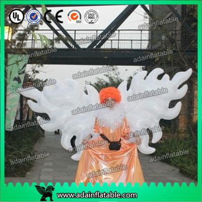 China White Parade Inflatable Wing With Led Lighting 2m/3m Customized For Event Decoration for sale