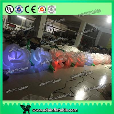 China 10m Lighting Inflatable Flower Chain For Wedding Decoration,Inflatable Flower line for sale