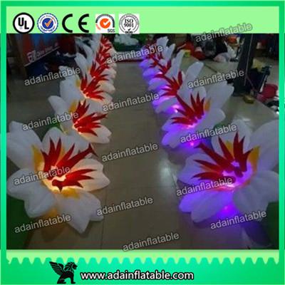 China 2017 Event Party Decoration New Design Inflatable Greenish Lily Flower Chain For Wedding for sale