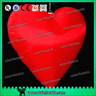 China 100cm Marriage Proposal Inflatable LED Lighting Oxford Cloth Loving Heart for sale