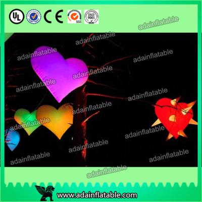 China led giant inflatable heart for decoration,Event Party Hanging Decoration Inflatable for sale