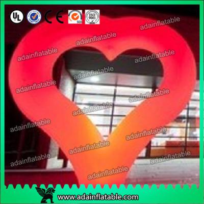 China 2m Heart Inflatable Decoration , Hanging Inflatable Wedding Decorations for sale