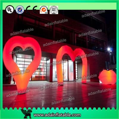 China Valentine'S Day Decorative Inflatable Lighting Balloon Colorful Love Letters Shaped for sale