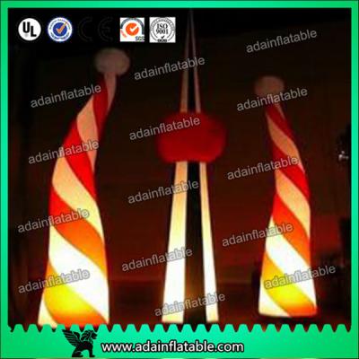 China Inflatable Candy，Custom Durable Advertising Inflatable Candy Cane For Christmas Holiday for sale