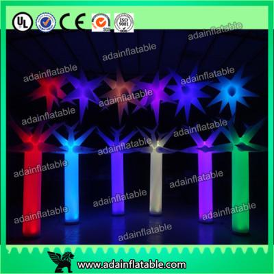 China 300cm LED Inflatable Pillar Lighting Decoration, Inflatable Light Column,Inflatable Star for sale