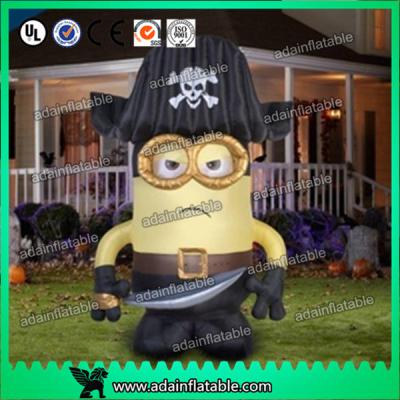 China Oxford Cloth Inflatable Cartoon Character Giant Inflatable Minions Customized Size for sale