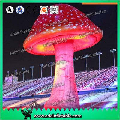 China 3.5mH Ligthting Inflatable Mushroom Props Model Oxford Material For Event Decoration for sale