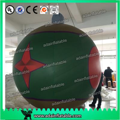 China Club Event Hanging 1.5m Lighting Decoration Inflatable Ball With Star Printing for sale
