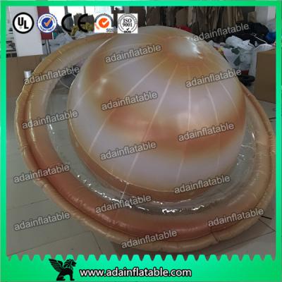 China Customized 2m Inflatable Planet Decoration Lighting Inflatable Saturn for sale