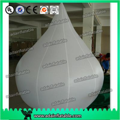 China 2m Customized Event Inflatable Balloon White Waterdrop for sale