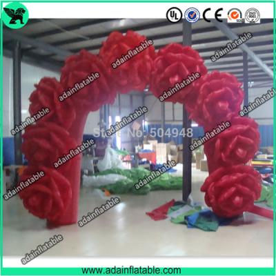 China Wedding Decoration Inflatable Rose Flower Arch Event Inflatable Archway for sale