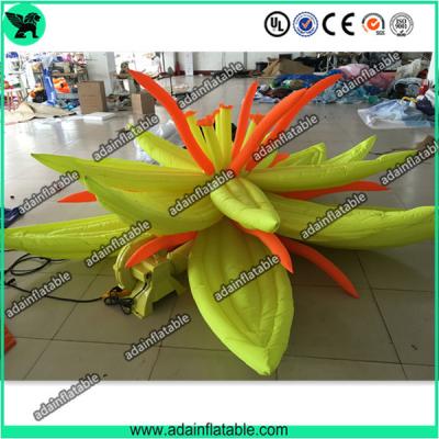 China Yellow Lotus Flower Inflatable,Holiday Event Decoration,Giant Inflatable Flower for sale