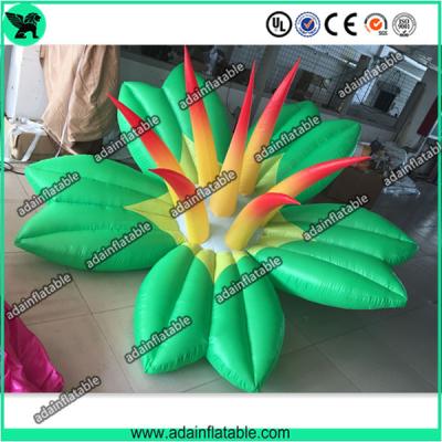 China Autumn Holiday Indoor Event Party Decoration Inflatable Green Flower With LED Light for sale