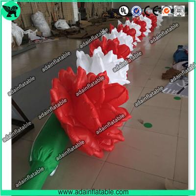 China 10m Inflatable Rose Flower Chain For Wedding Decoration for sale