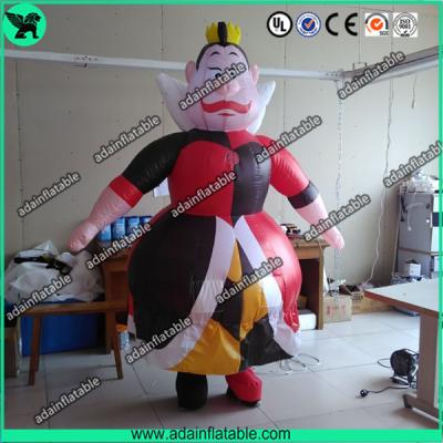 China Kids Event Inflatable Queen Costume Advertising Inflatable Mascot Cartoon Moving Cartoon for sale