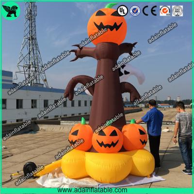 China 5m Halloween Inflatable  Decorations Halloween inflatable pumpkin Tree with lighting for sale