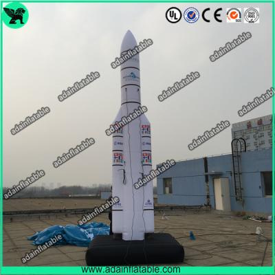 China 5m Giant Space Replica Oxford Inflatable Rocket for sale