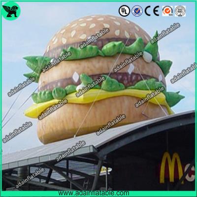 China Advertising Food Inflatable Hamburger Model With Air Blower/Mcdonald's Promotion for sale