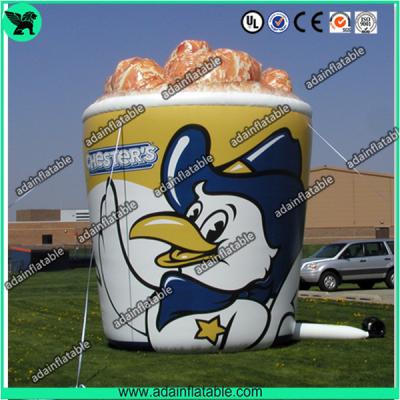 China Oxford Cloth Outdoor Giant Inflatable Cup Model With Print For Chicken Promotional for sale