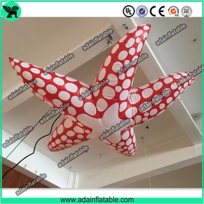 China Sea Event Inflatable Animal Giant Inflatable Cartoon Red Inflatable Starfish for sale